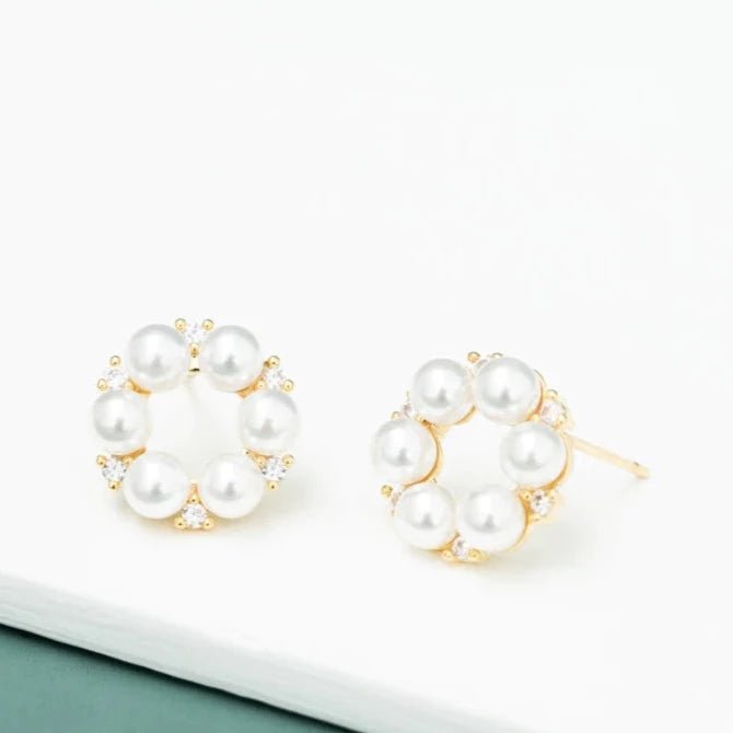 Pearl Halo Earrings - Recetas Fair Trade