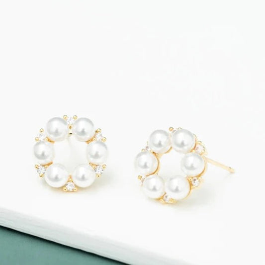 Pearl Halo Earrings - Recetas Fair Trade