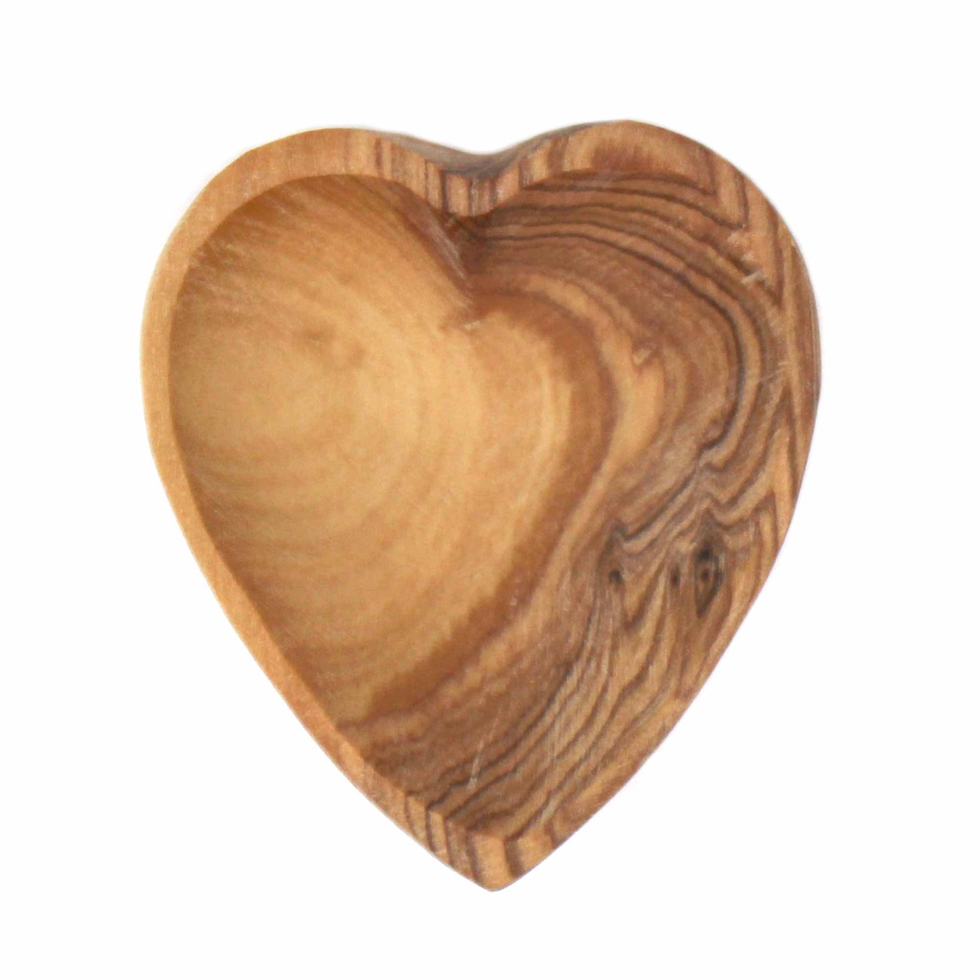 Petite Olive Wood Heart Bowls - Pack of 2 - Recetas Fair Trade