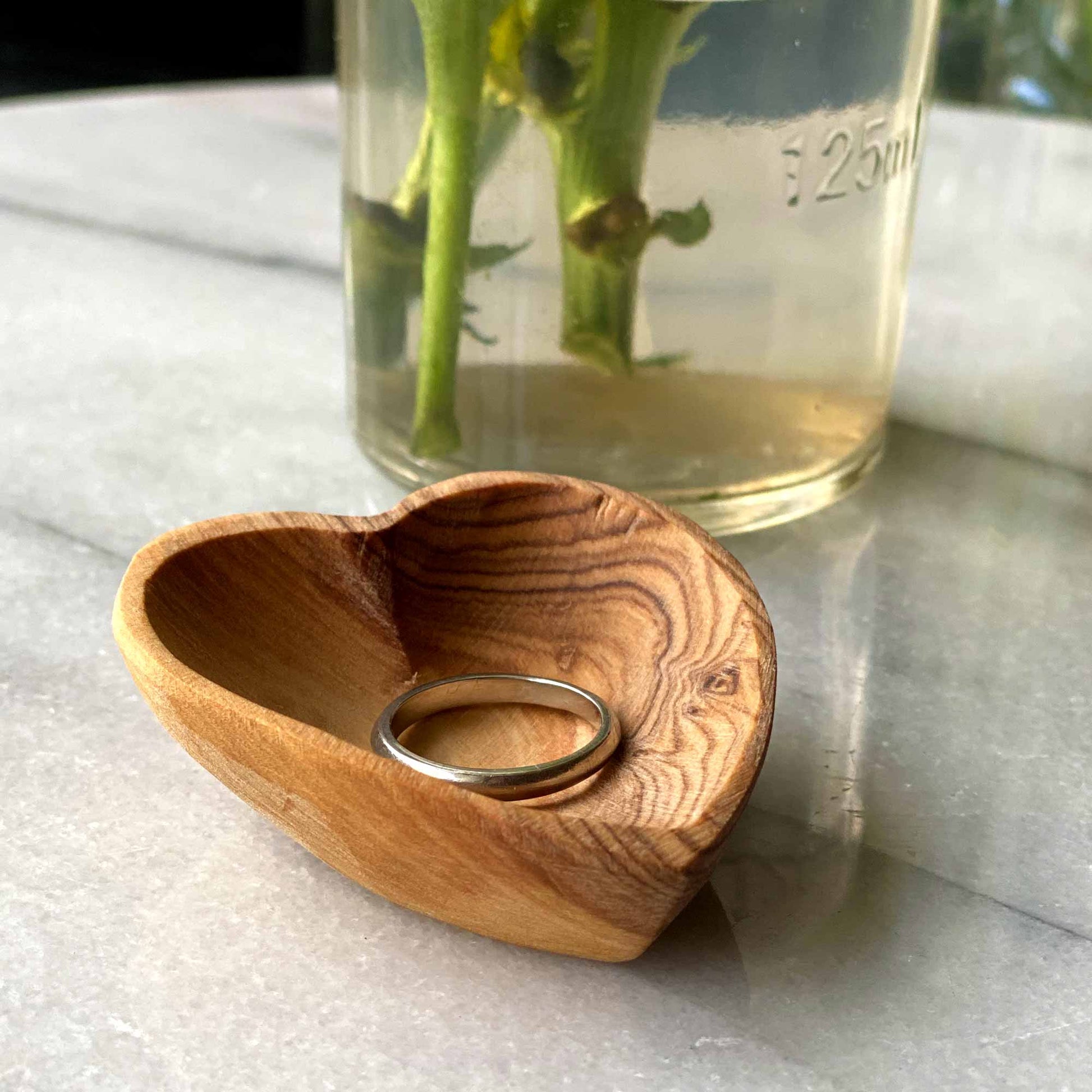 Petite Olive Wood Heart Bowls - Pack of 2 - Recetas Fair Trade
