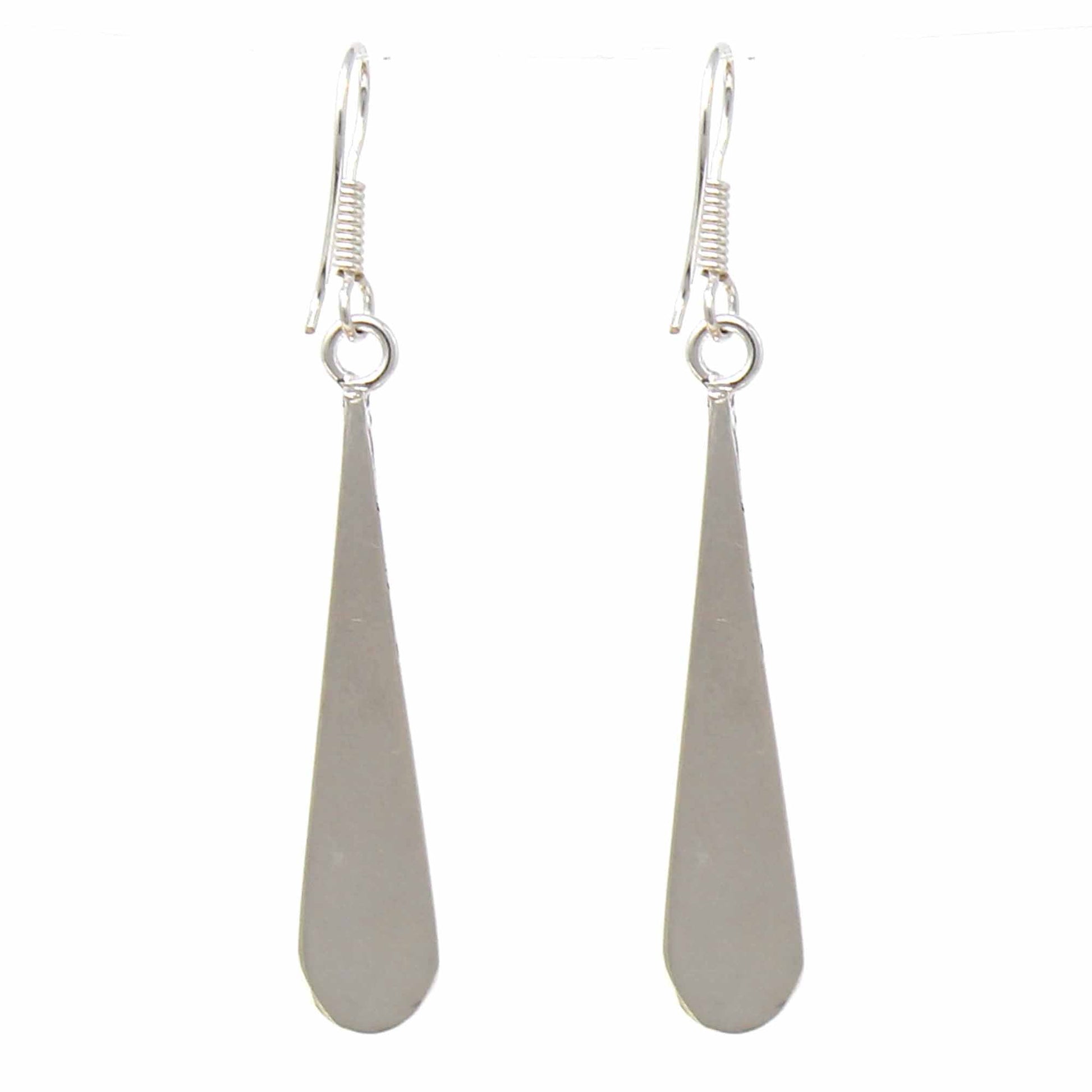 Pink Clam Shell Elongated Teardrop Earrings - Recetas Fair Trade