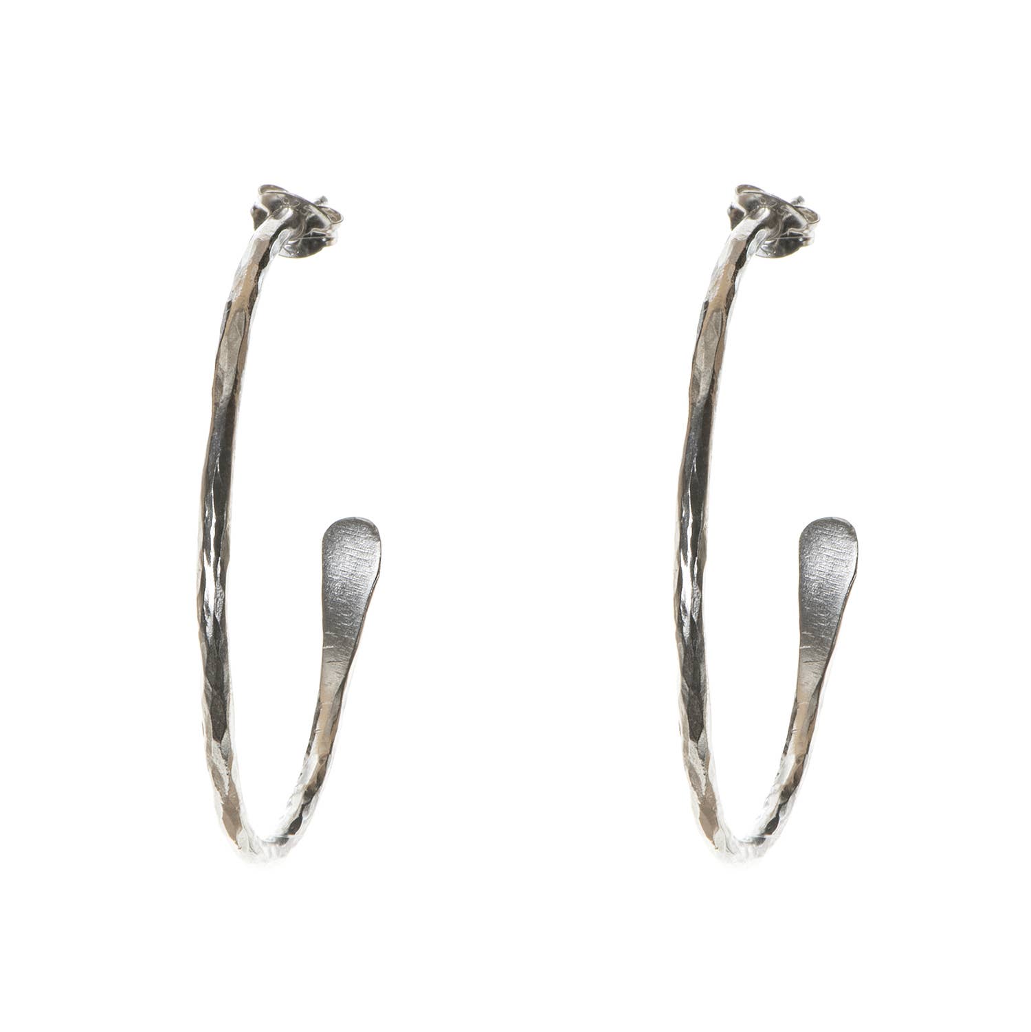 Plated Essentials Large Hoops Silver - Recetas Fair Trade