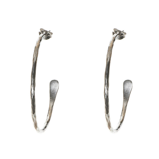 Plated Essentials Large Hoops Silver - Recetas Fair Trade