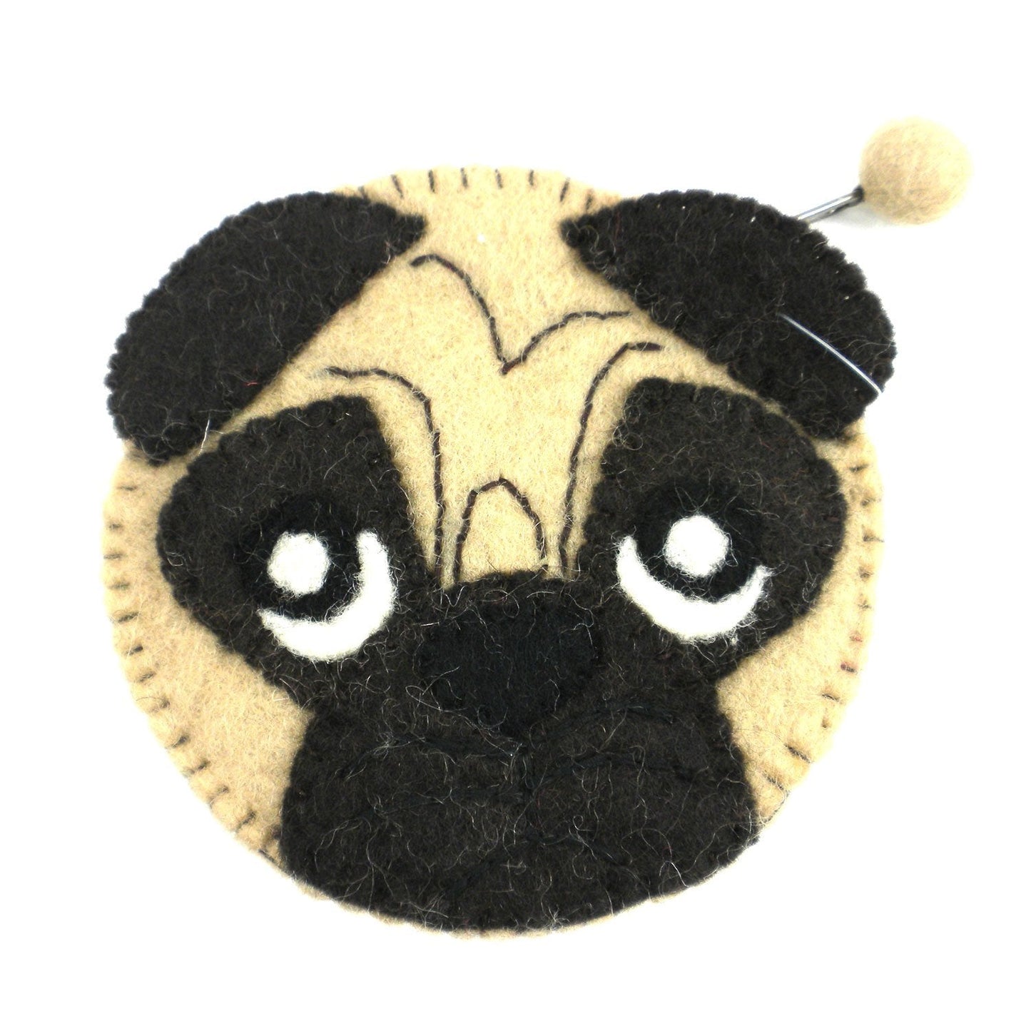 Pug Felt Clutch - Global Groove (P) - Recetas Fair Trade