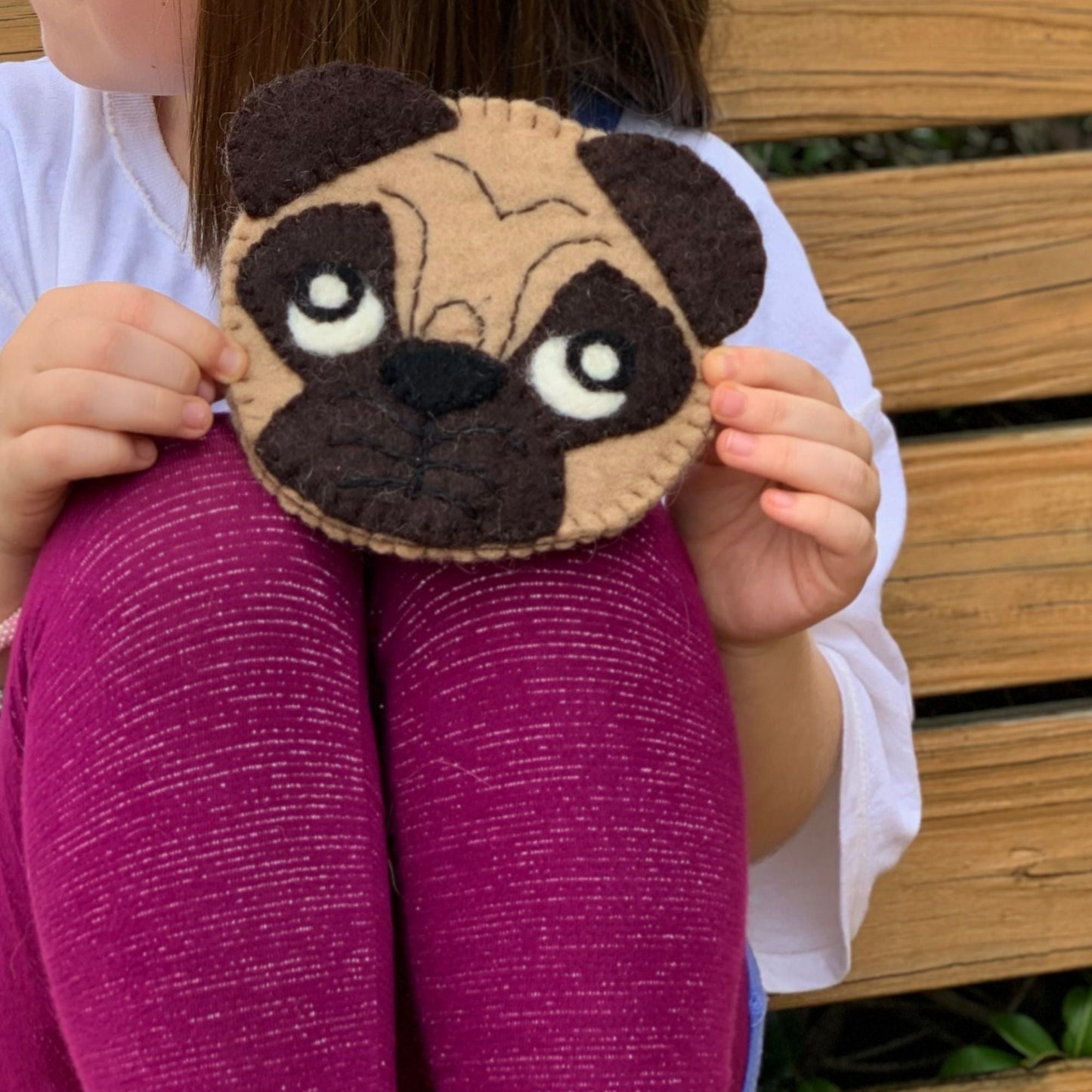 Pug Felt Clutch - Global Groove (P) - Recetas Fair Trade