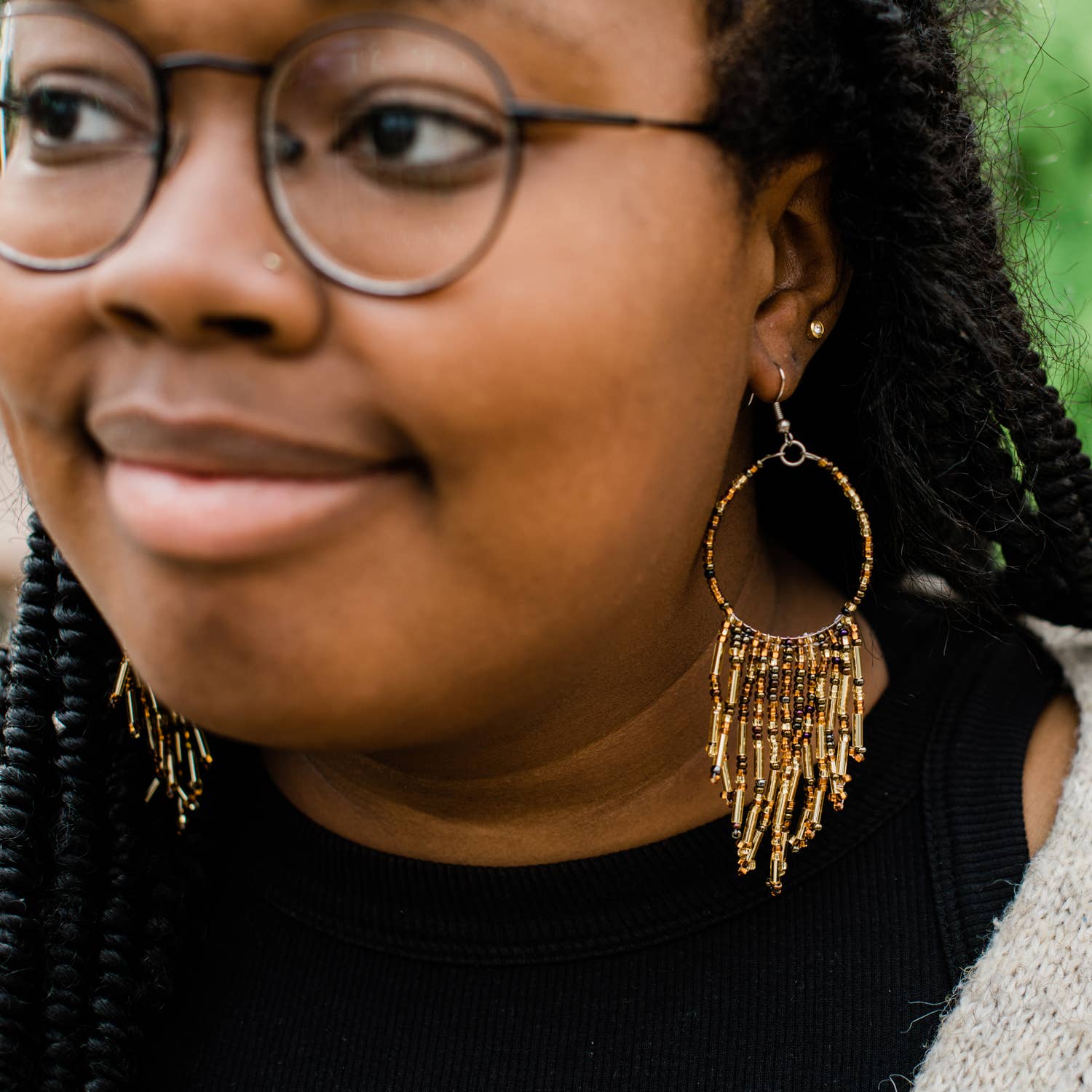 Round Earrings - Recetas Fair Trade