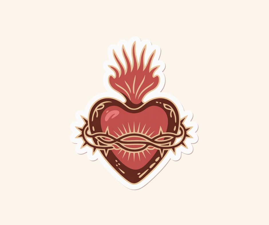 Sagrado Corazón Sticker - Recetas Fair Trade