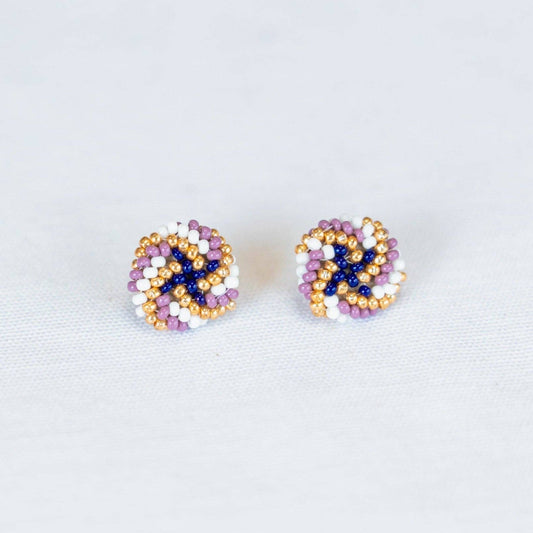 Sandi Beaded Post Earrings - Recetas Fair Trade