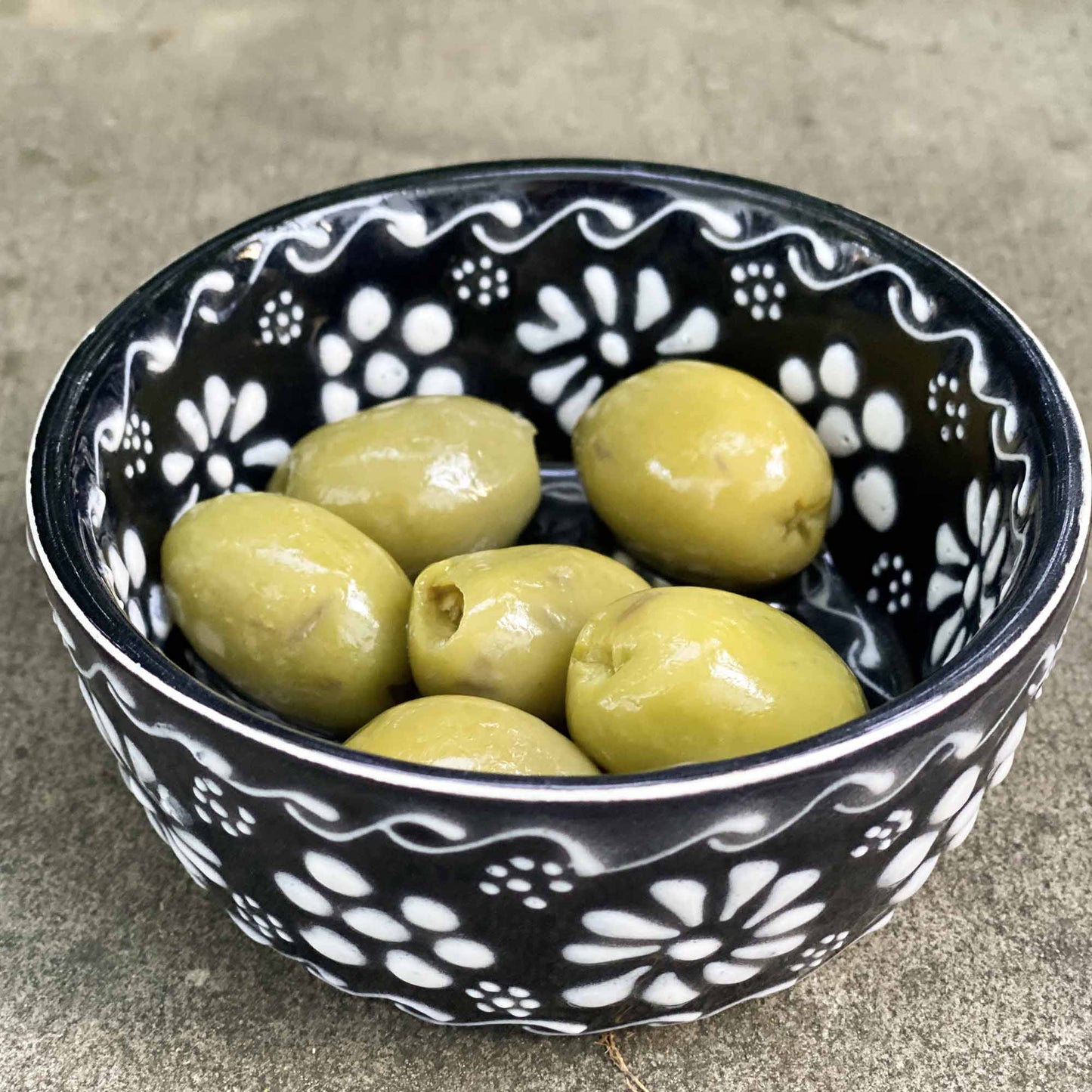 Set of 2 Encantada Handmade Pottery Appetizer & Dip Bowl, Ink - Recetas Fair Trade