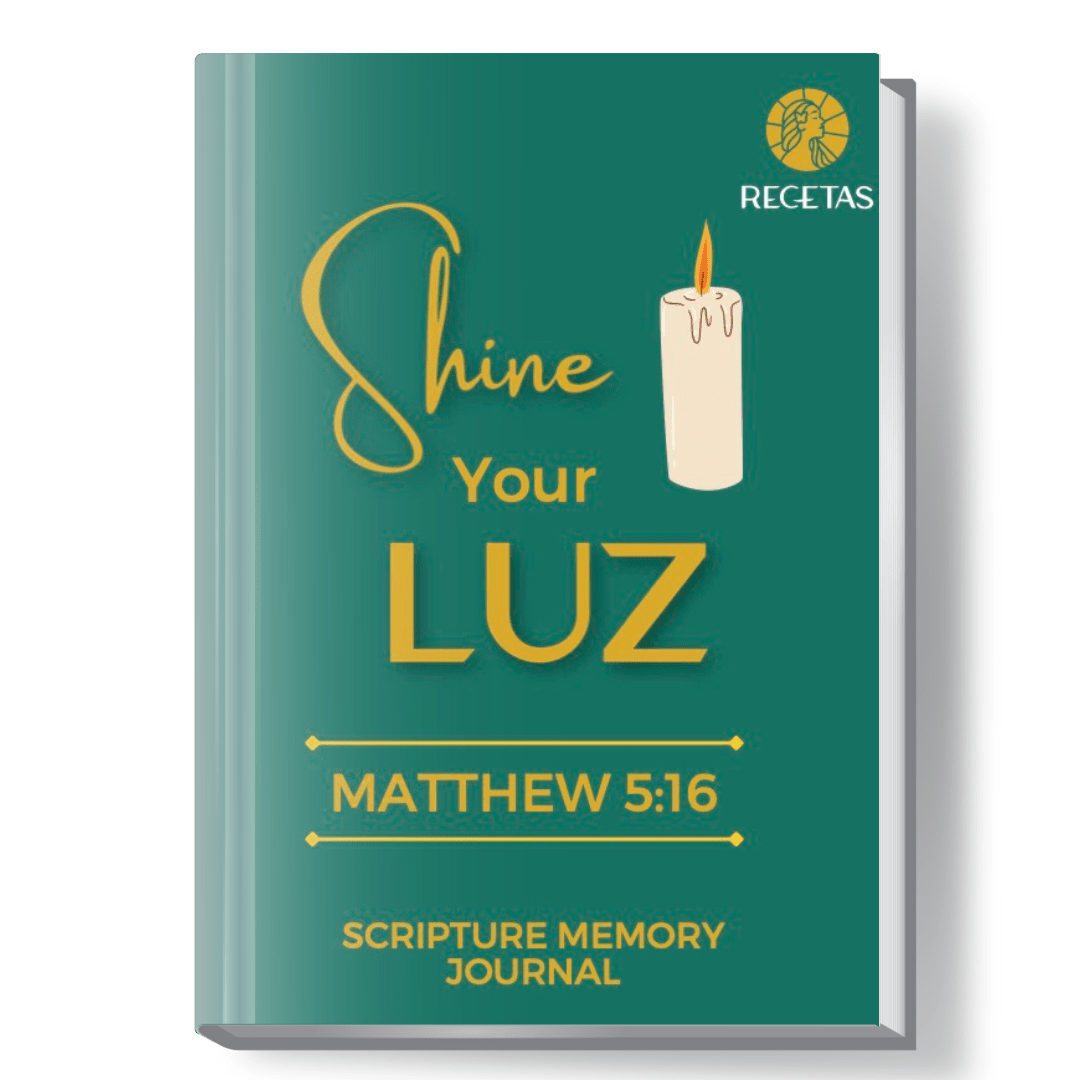 Shine Your Luz: Matthew 5:16 Scripture Memory Journal - Recetas Fair Trade
