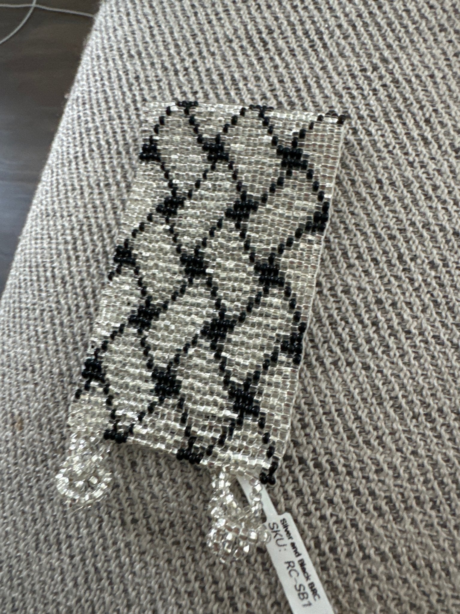 Silver and Black Bracelet - Recetas Fair Trade