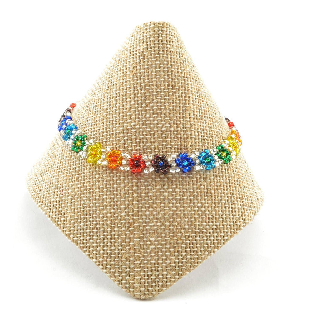 Silver Rainbow Flower Bracelet - Recetas Fair Trade