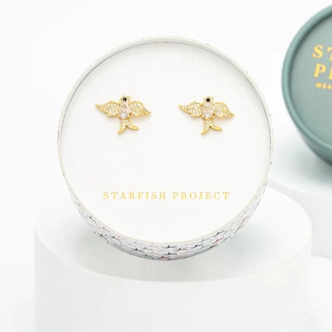 Skylar Bird Earrings - Recetas Fair Trade
