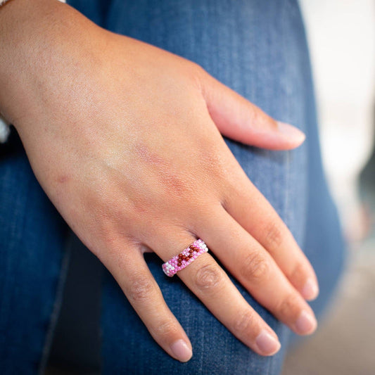 Small Beaded Ring - Recetas Fair Trade