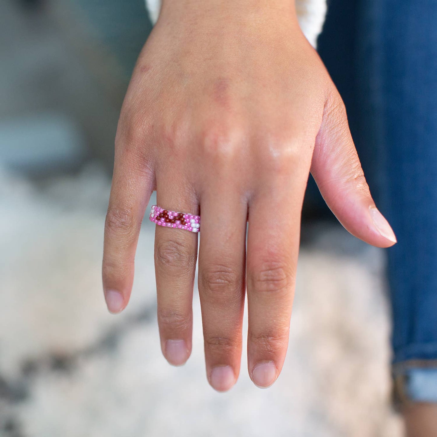 Small Beaded Ring - Recetas Fair Trade