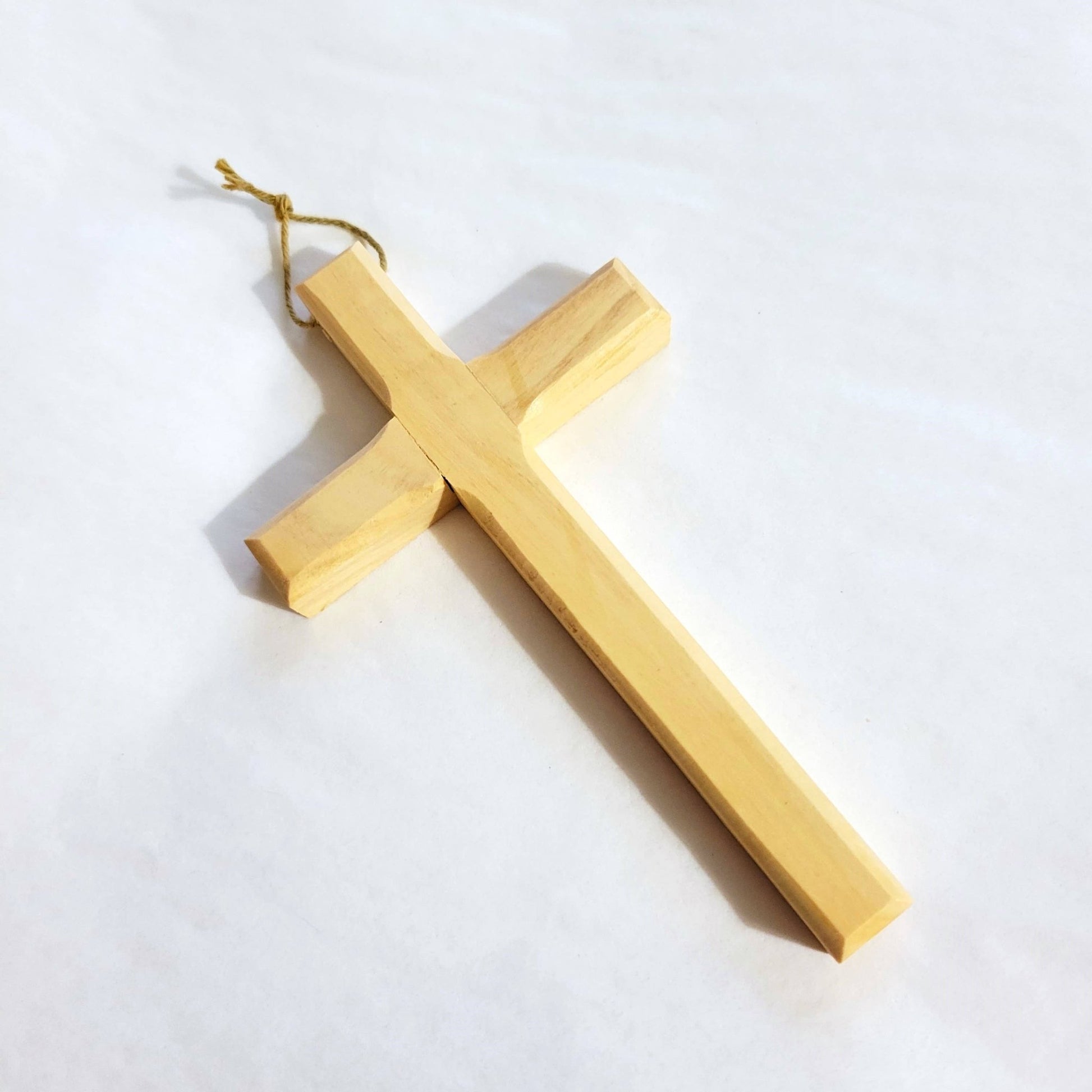 Small Carved Olive Wood Cross - Recetas Fair Trade