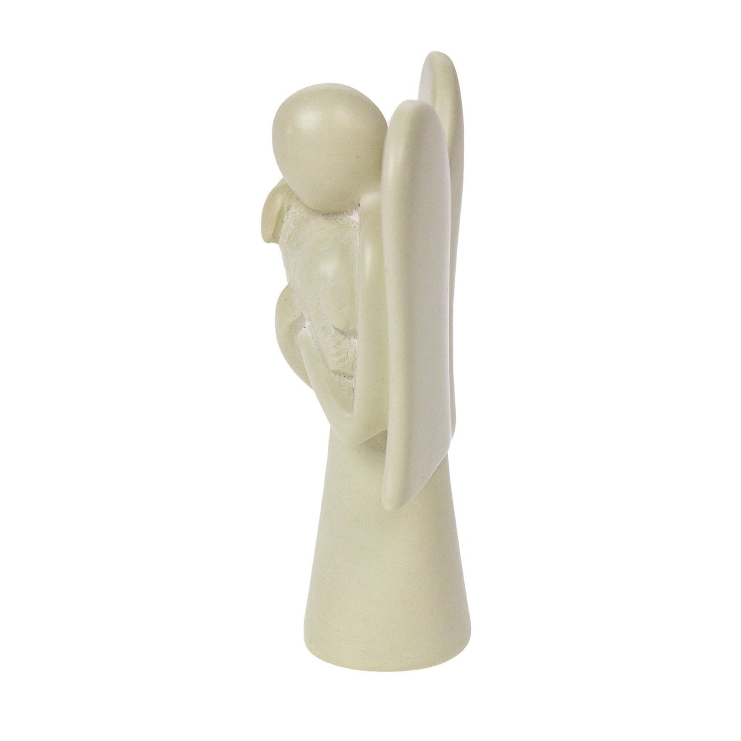 Soapstone Guardian Angel Holding Lamb - Recetas Fair Trade