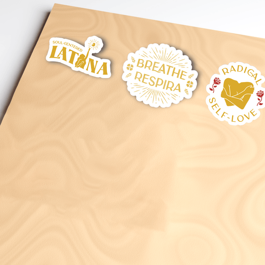 Soul - Centered Latina - Eco - Safe Sticker - Recetas Fair Trade