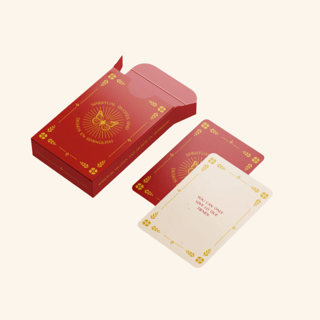Spiritual Quotes and Dichos en Spanglish Deck - Recetas Fair Trade