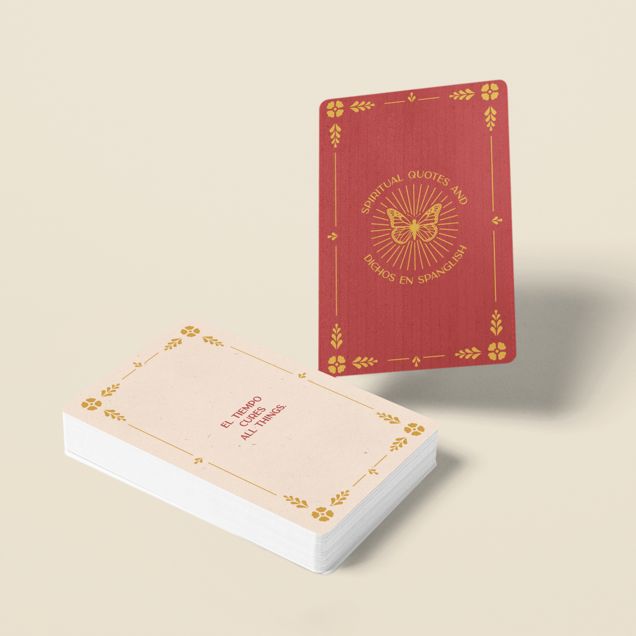 Spiritual Quotes and Dichos en Spanglish Deck - Recetas Fair Trade