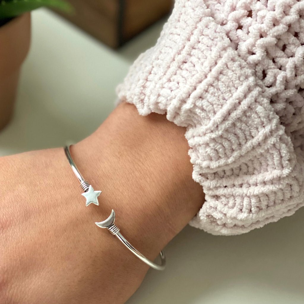 Star And Moon Cuff Bracelet - Recetas Fair Trade