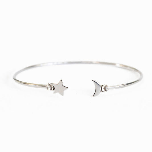 Star And Moon Cuff Bracelet - Recetas Fair Trade