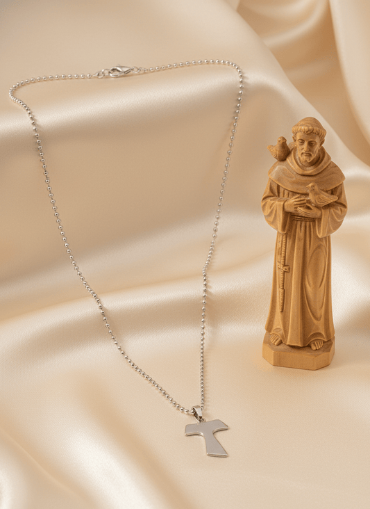 Sterling Silver Tau Cross Necklace - Recetas Fair Trade