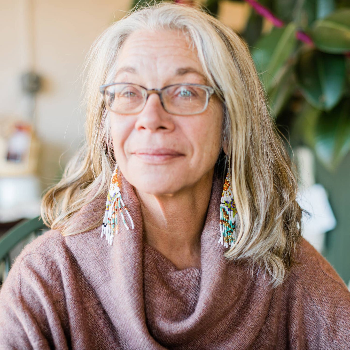 Sunrise Hummingbird in Flight Fringe Earrings - Recetas Fair Trade