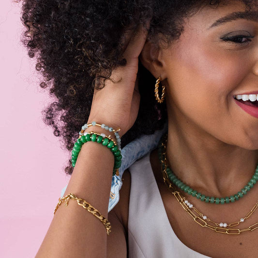 Twisted Hoop Earrings - Recetas Fair Trade