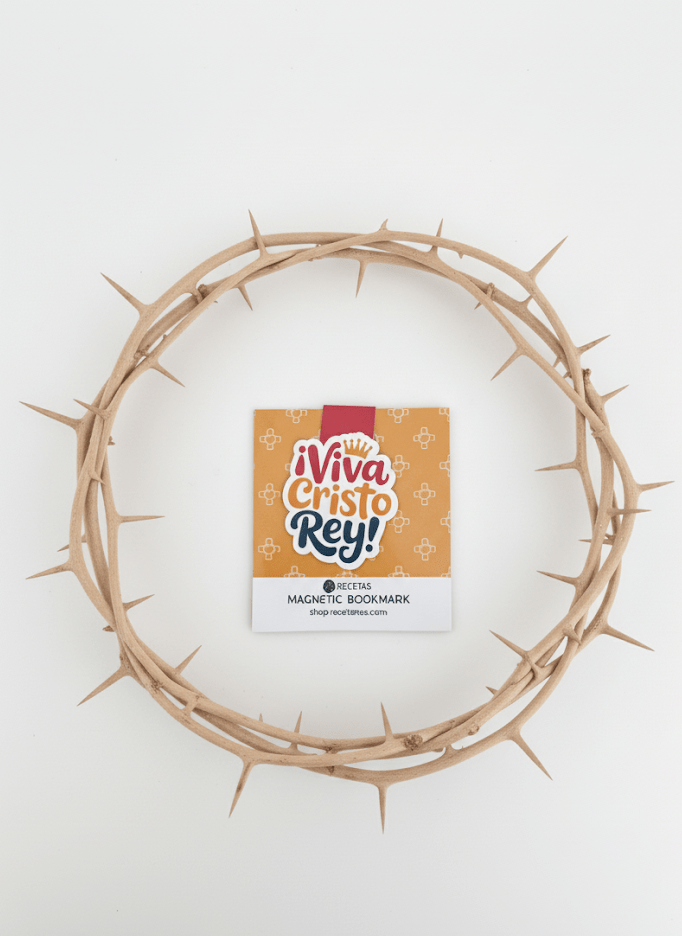 Viva Cristo Rey Magnetic Bookmark - Recetas Fair Trade