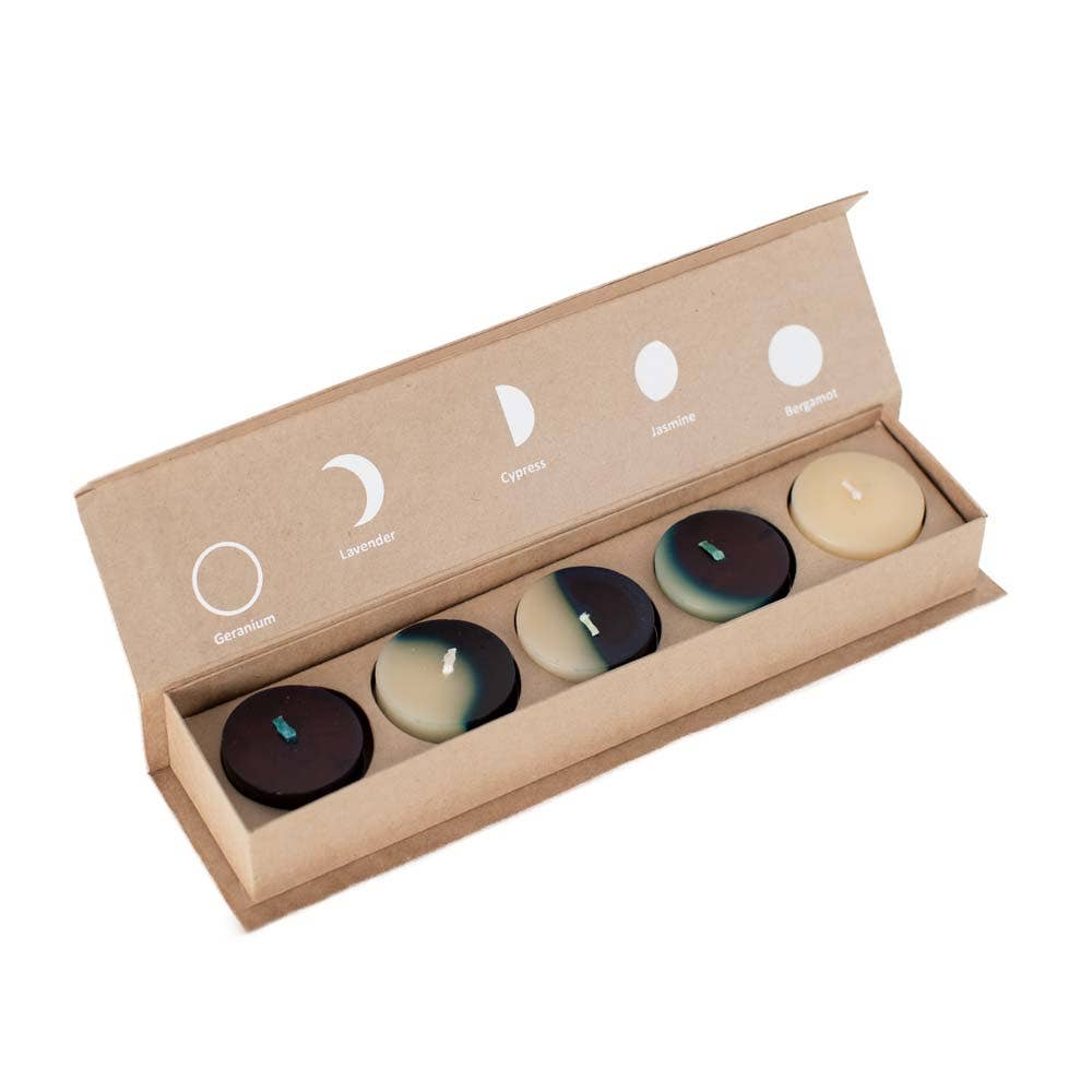 Waxing Moon Tealights - Recetas Fair Trade