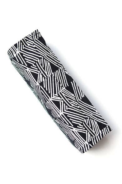 Wayfarer Jewelry Roll Travel Case - Black Matchstick - Recetas Fair Trade