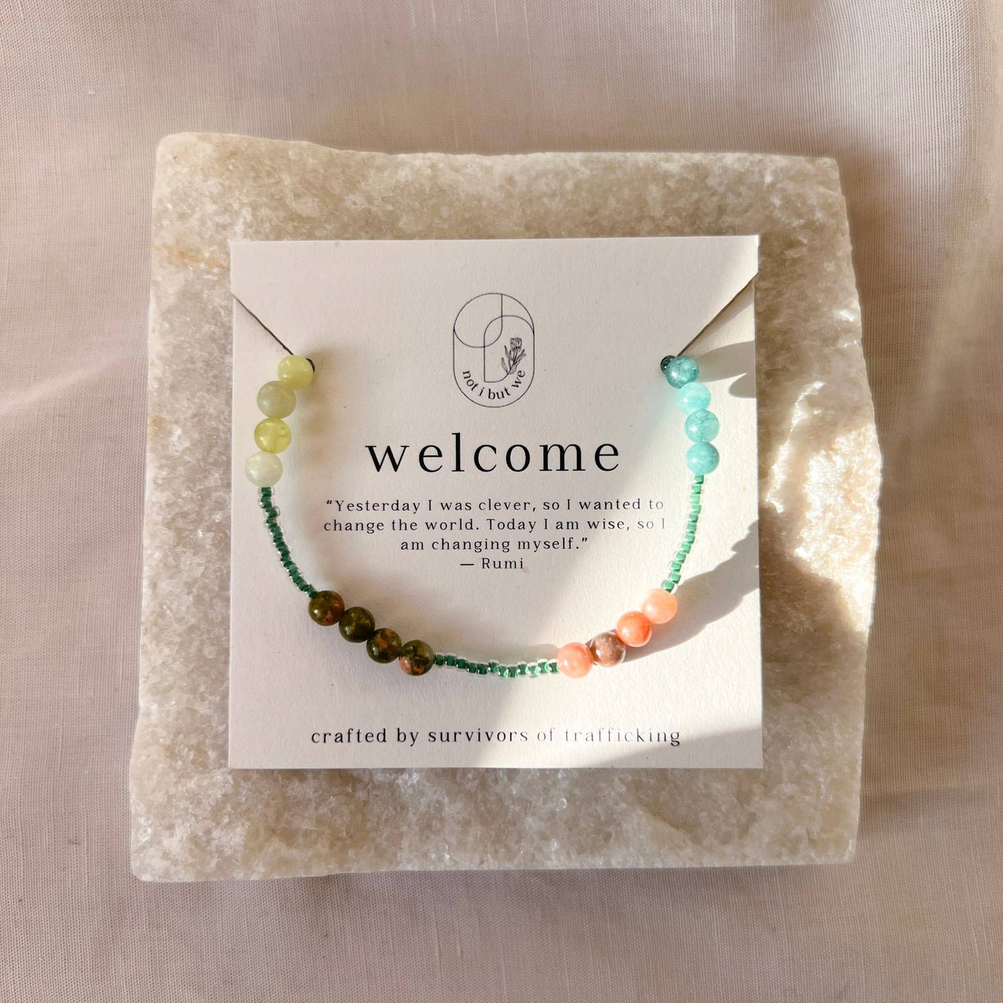 Welcome Mindfulness Bracelet - Recetas Fair Trade