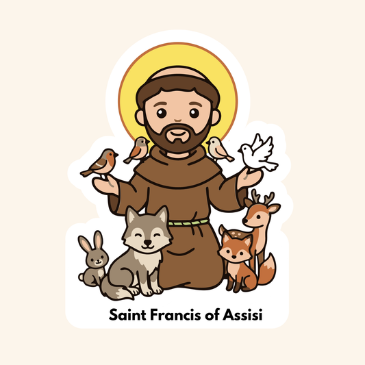 Saint Francis of Assisi Kids Sticker