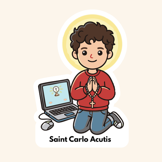 Saint Carlo Acutis Kids Sticker