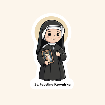 Saint Faustina Kowalska Kids Sticker