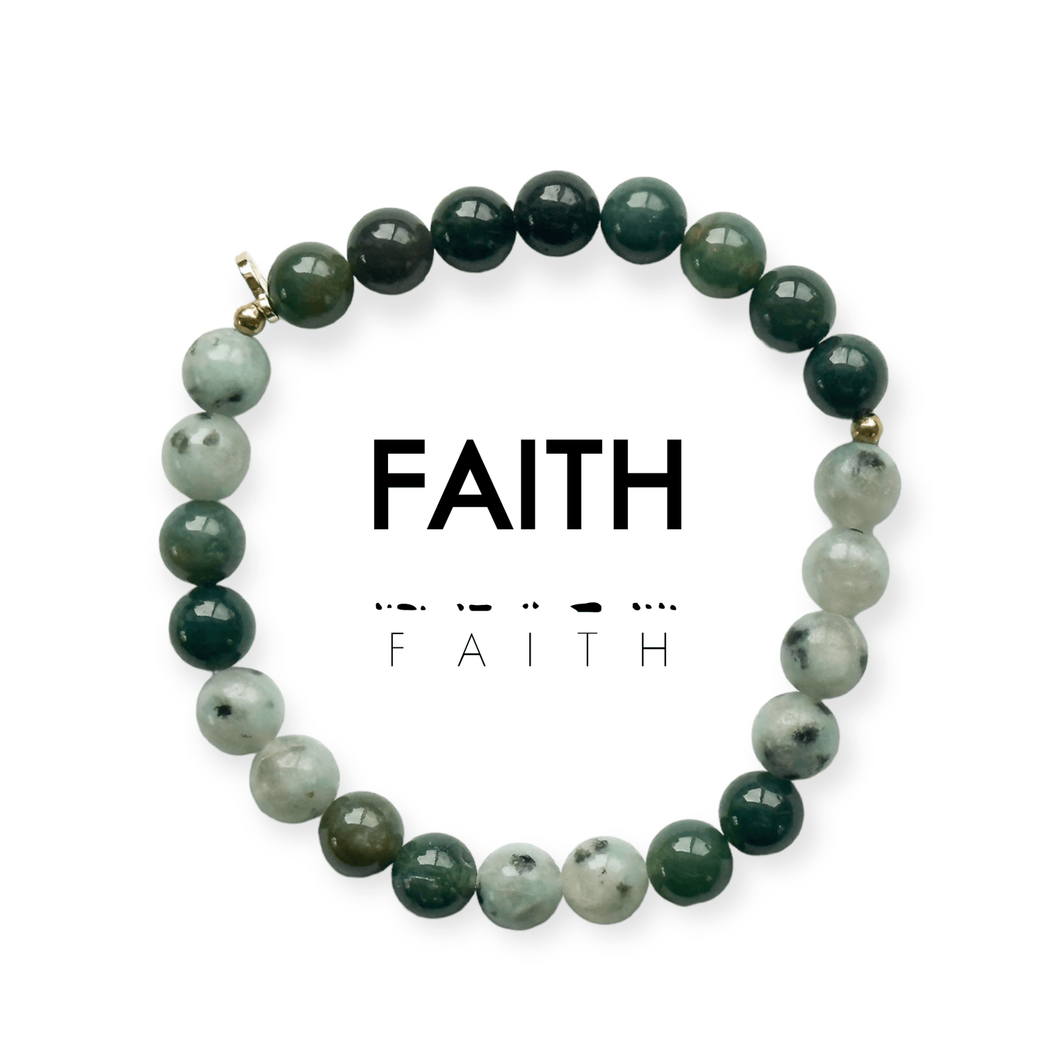 8mm Morse Code Bracelet Men's Extended Size | FAITH - Recetas Fair Trade