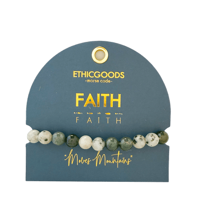 8mm Morse Code Bracelet Men's Extended Size | FAITH - Recetas Fair Trade