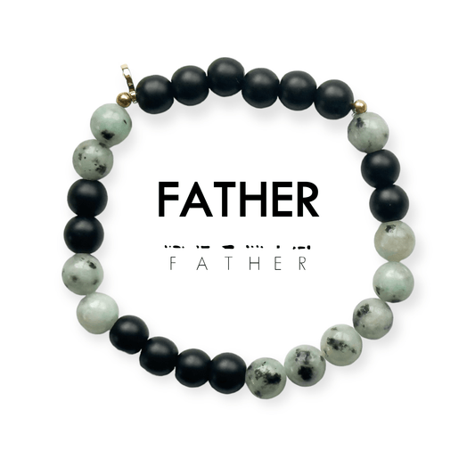 8mm Morse Code Bracelet Men's Extended Size | FATHER - Recetas Fair Trade