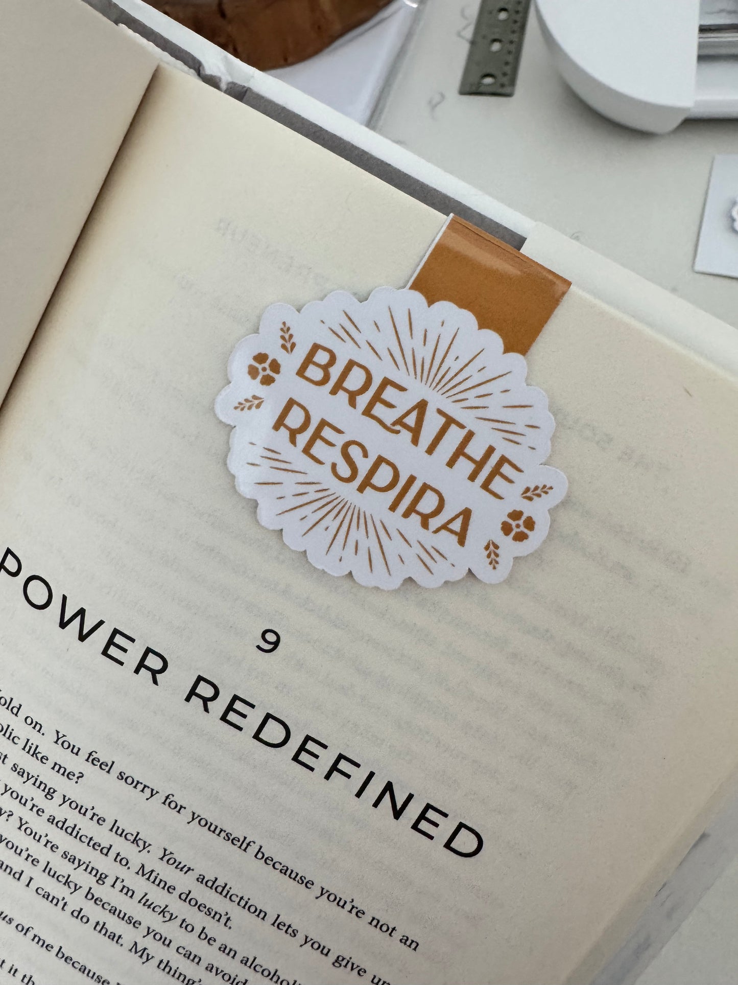 Breathe- Respira Magnetic Bookmark