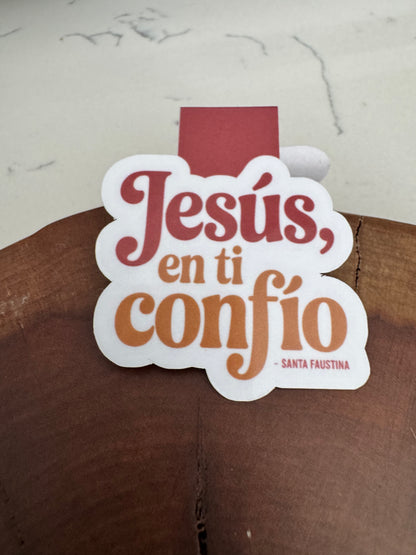 Jesús, en ti Confío Magnetic Bookmark