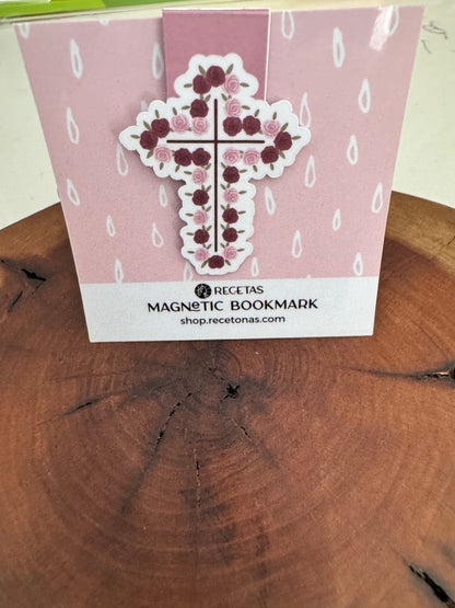 Rose Cross Magnetic Bookmark