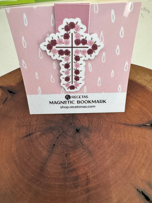 Rose Cross Magnetic Bookmark