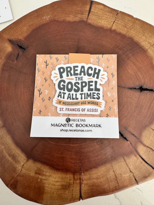 Preach the Gospel at all Times Magnetic Bookmark