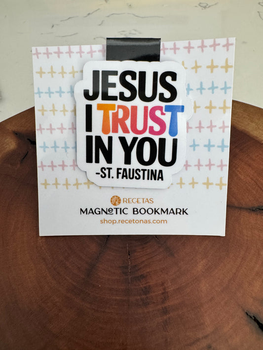 Jesus I Trust in You Magnetic Bookmark