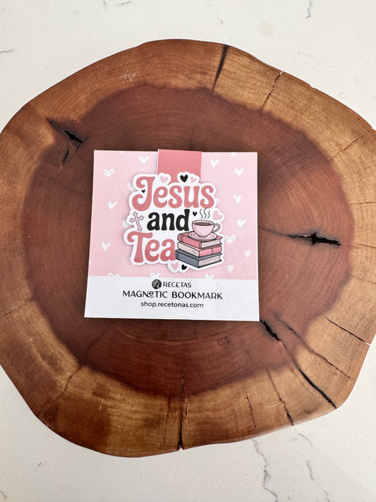 Jesus and Tea Magnetic Bookmark