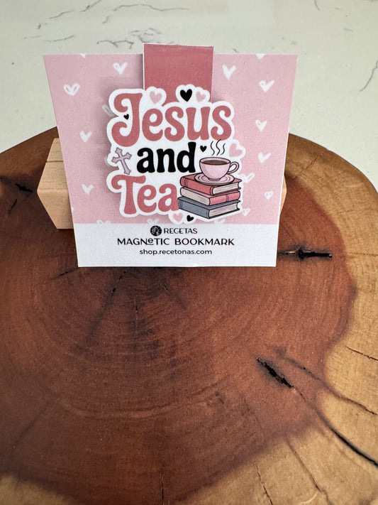 Jesus and Tea Magnetic Bookmark