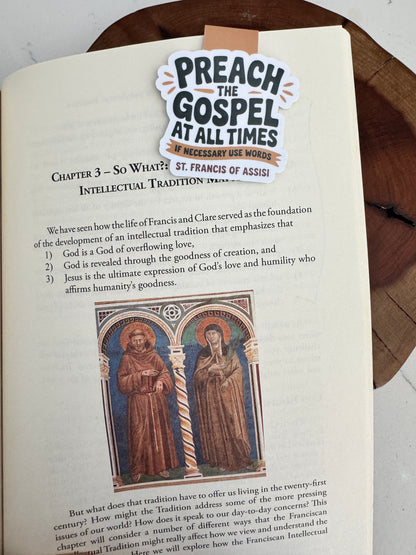 Preach the Gospel at all Times Magnetic Bookmark