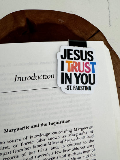 Jesus I Trust in You Magnetic Bookmark