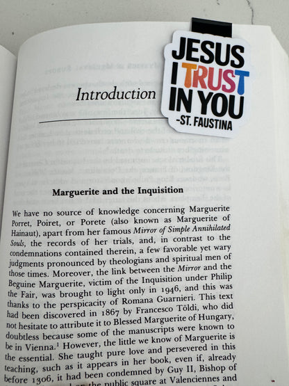 Jesus I Trust in You Magnetic Bookmark